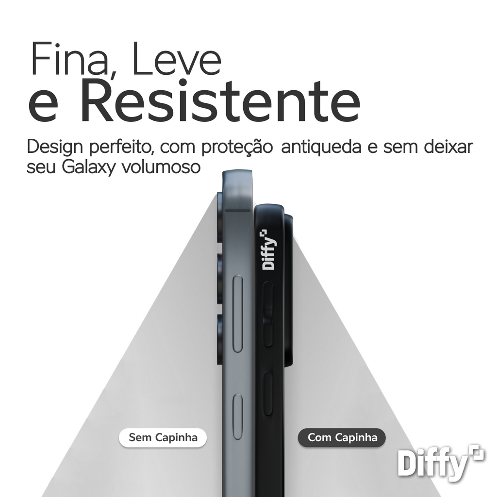 Capa Diffy Hybrid - Galaxy A55, Galaxy A56 e Galaxy A57