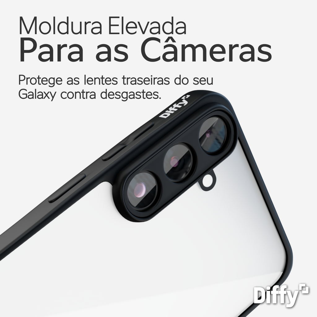 Capa Diffy Hybrid - Galaxy A55, Galaxy A56 e Galaxy A57