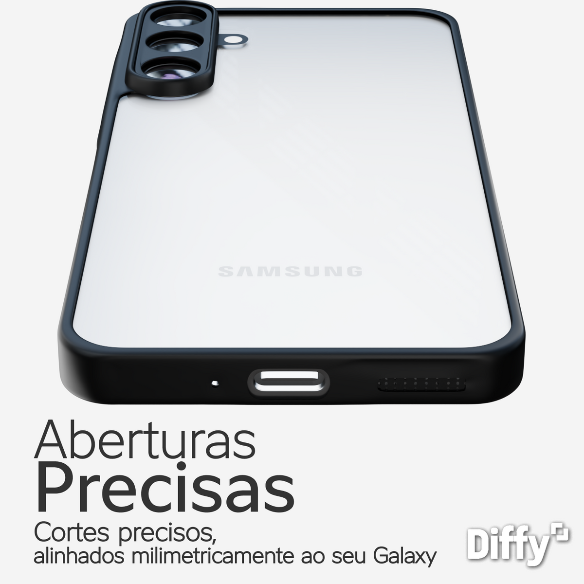 Capa Diffy Hybrid - Galaxy A55, Galaxy A56 e Galaxy A57