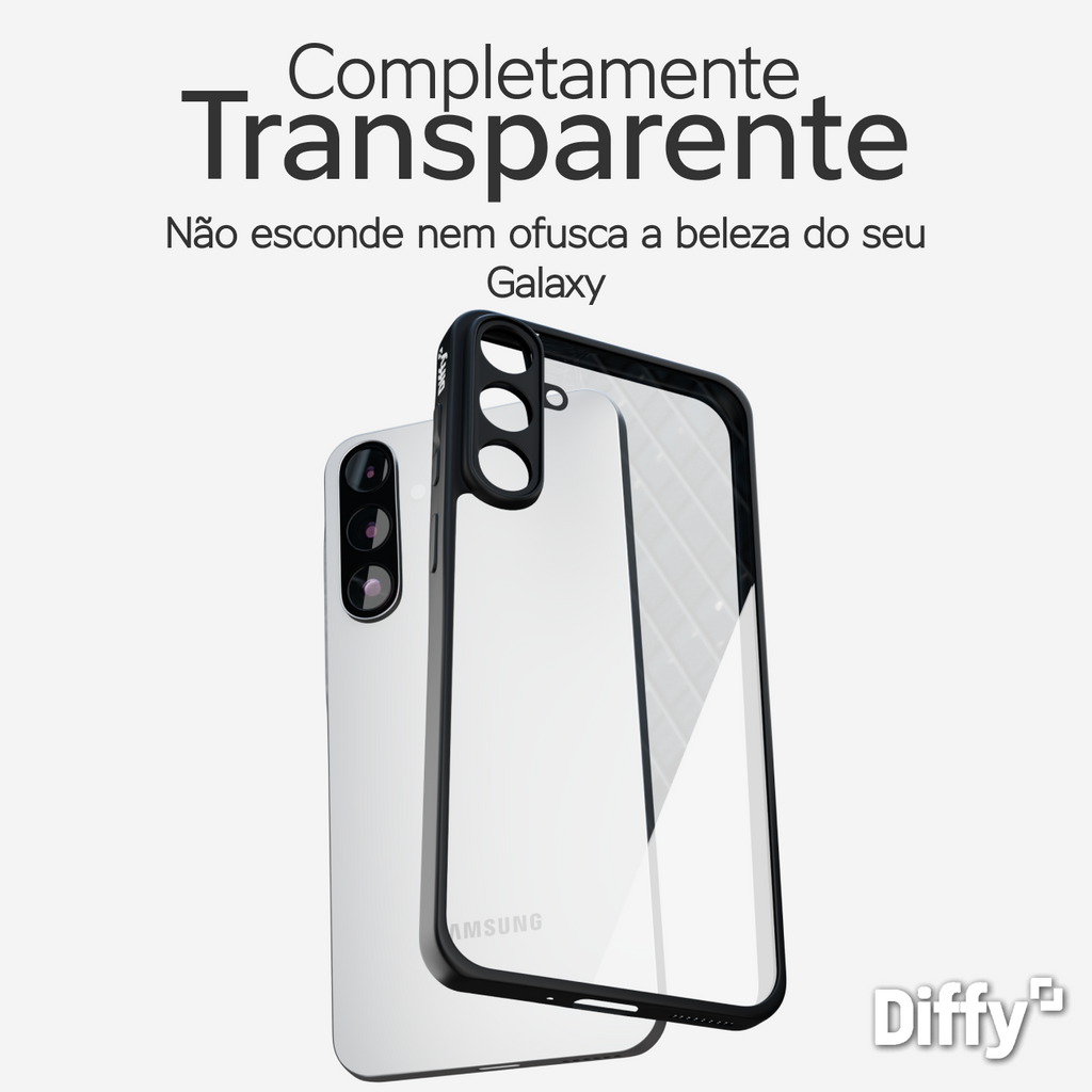 Capa Diffy Hybrid - Galaxy A55, Galaxy A56 e Galaxy A57