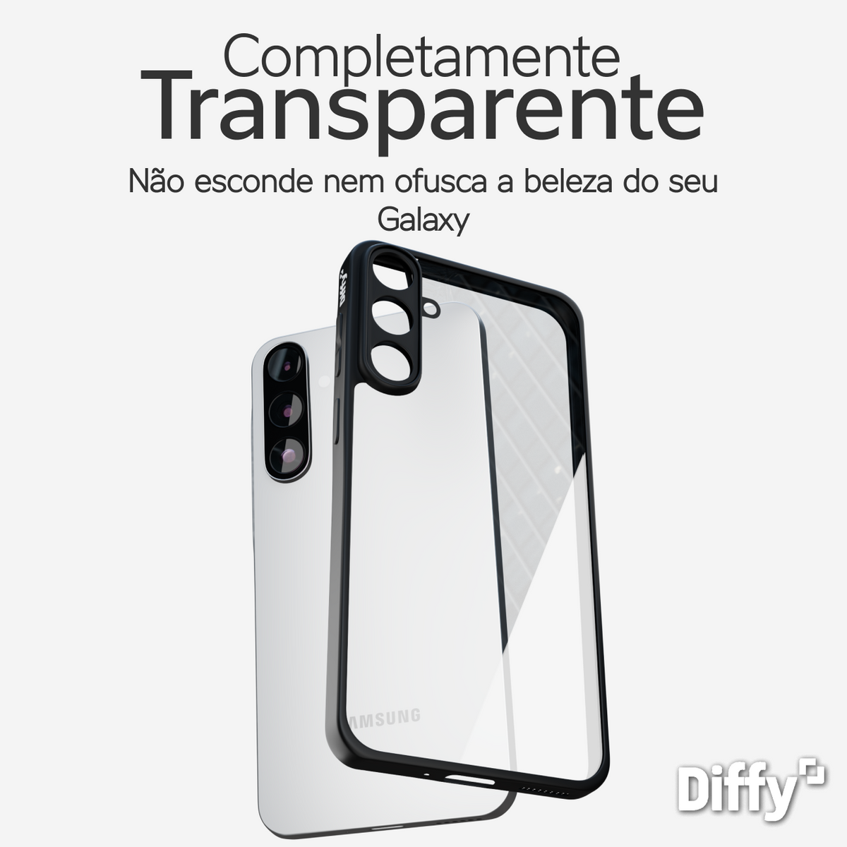 Capa Diffy Hybrid - Galaxy A55, Galaxy A56 e Galaxy A57