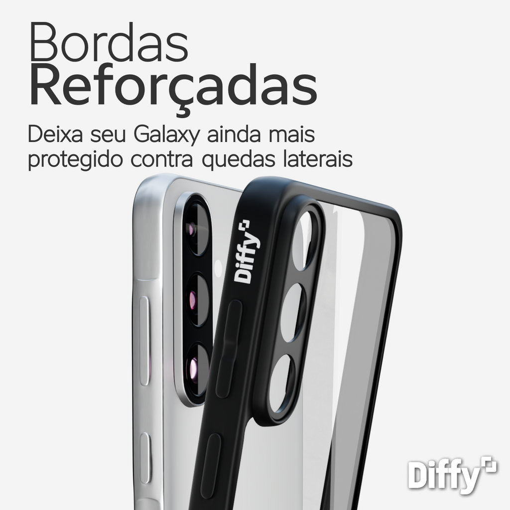 Capa Diffy Hybrid - Galaxy A55, Galaxy A56 e Galaxy A57